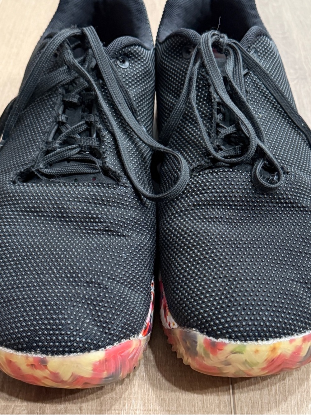 NOBULL Trainer Shoes Men 14 Women 15.5 Black Floral CrossFit TrainingGym Sneaker - Picture 9 of 16